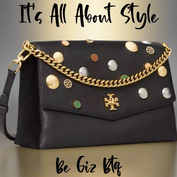 Tory Burch Authentic Kira Mixed Materials Embellished Unique Bag Limited Edition